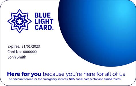 blue light card discounts.